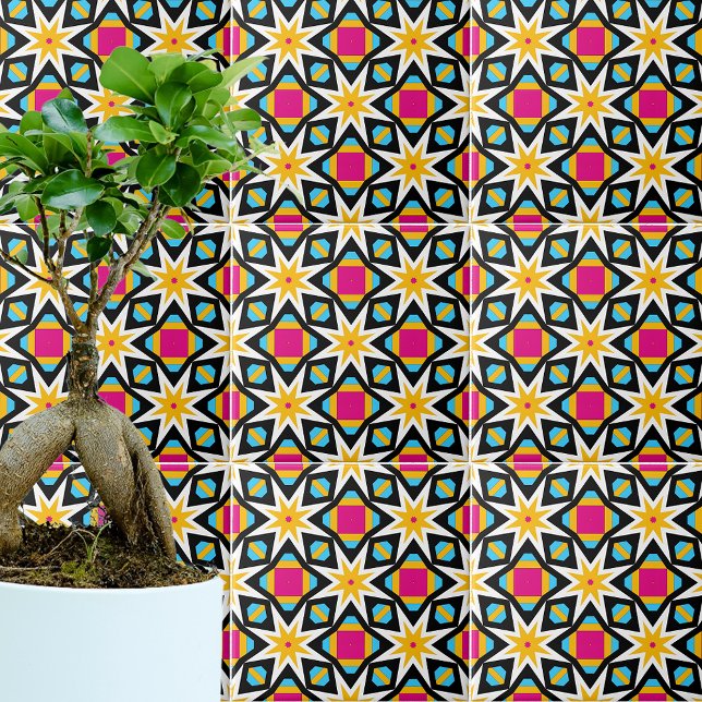 Colorful Modern Mosaic Geometric Pattern Ceramic Tile (Creator Uploaded)