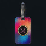Colorful Modern Mosaic Geometric Pattern Luggage Tag<br><div class="desc">Modern colorful mosaic polygonal geometric seamless pattern. If you need any help customizing any of my designs,  contact ArtOnWear designer. Free text formatting with live help available by request.</div>
