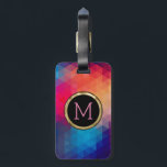 Colorful Modern Mosaic Geometric Pattern Luggage Tag<br><div class="desc">Modern colorful mosaic polygonal geometric seamless pattern. If you need any help customizing any of my designs,  contact ArtOnWear designer. Free text formatting with live help available by request.</div>