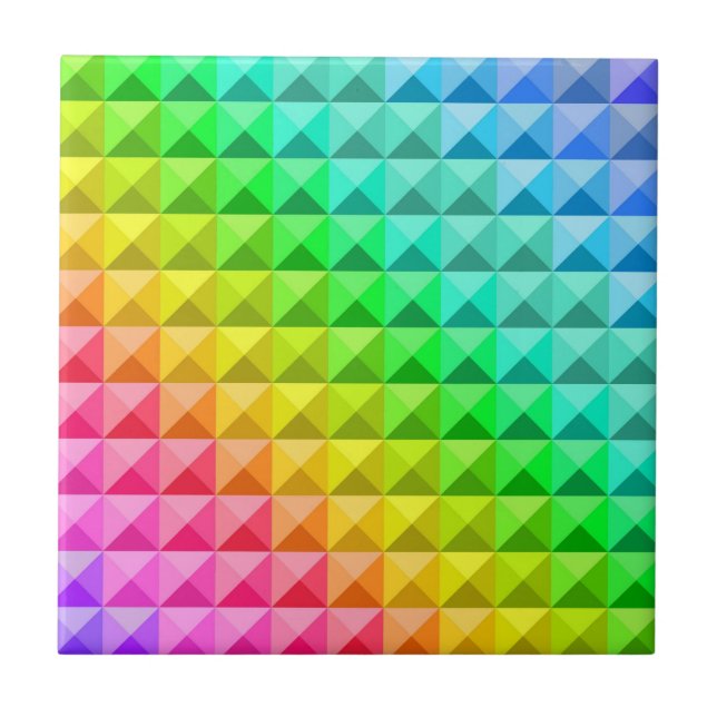 Colorful modern mosaic tiles pattern (Front)