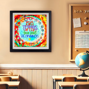 Colorful Modern Motivational Quote Inspiriing Poster