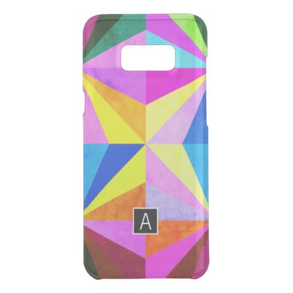 Colorful Modern Multi-Colored Geometric | Monogram Uncommon Samsung Galaxy S8+ Case