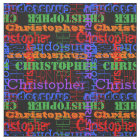 Colorful Modern Name Collage Rainbow Black