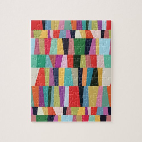Colorful Modern Patchwork Pattern Jigsaw Puzzle