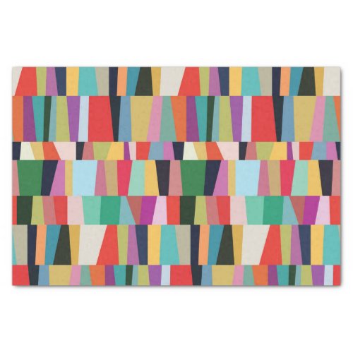 Colorful Modern Patchwork Pattern Tissue Paper