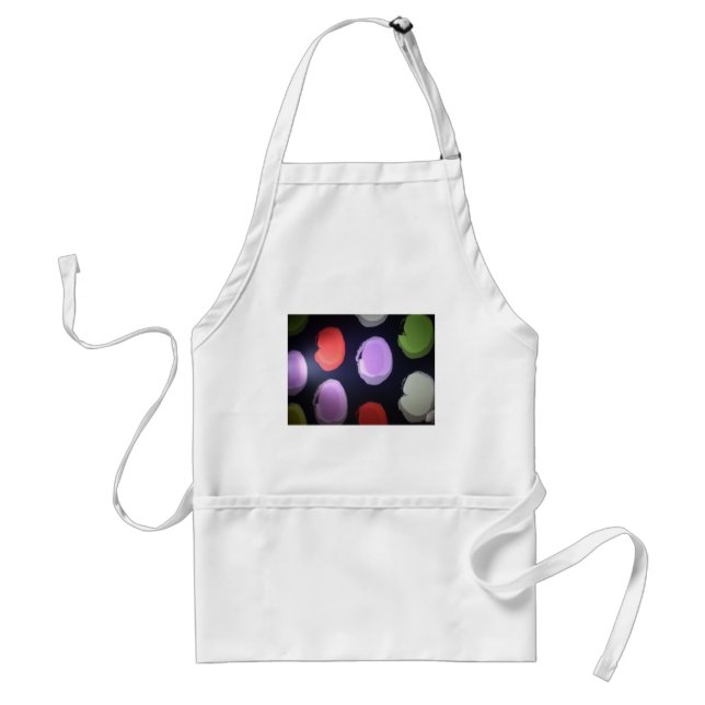Colorful Modern Pattern Polka Dot Art Print Adult Apron (Front)