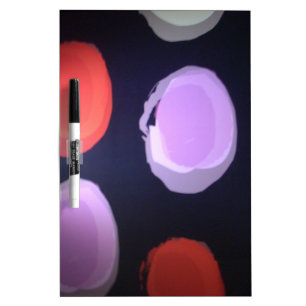 Colorful Modern Pattern Polka Dot Art Print Dry-Erase Board