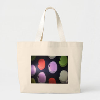 Colorful Modern Pattern Polka Dot Art Print Large Tote Bag