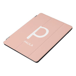 Colorful modern personalize initial name monogram iPad pro cover