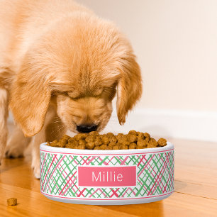 Colorful Modern Preppy Abstract Geometric Pattern Bowl