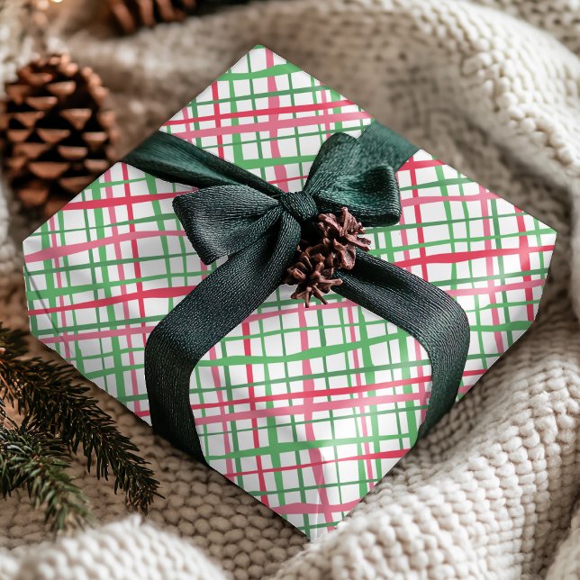 Colorful Modern Preppy Abstract Geometric Pattern Wrapping Paper (Creator Uploaded)