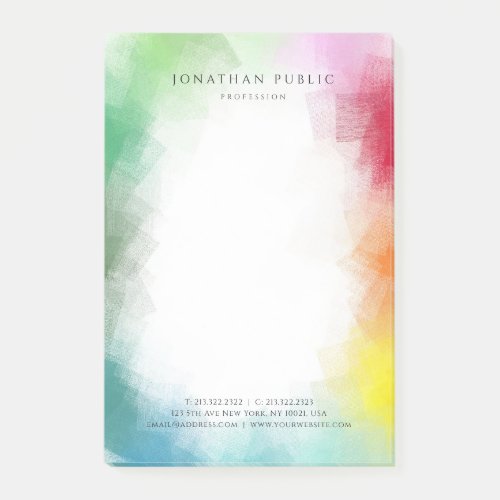 Colorful Modern Professional Elegant Template Post_it Notes