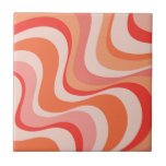 Colorful Modern Retro Waves Design Ceramic Tile at Zazzle