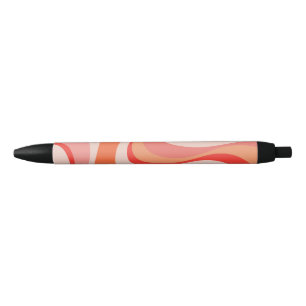 Colorful modern retro waves design pen