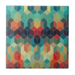 Colorful Modern Seamless Cubes Geometric Pattern Tile at Zazzle