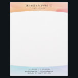 Colorful Modern Simple Design Elegant Template Letterhead<br><div class="desc">Colorful Modern Simple Design Elegant Template Professional Letterhead.</div>