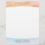 Colorful Modern Simple Design Elegant Template Letterhead<br><div class="desc">Colorful Modern Simple Design Elegant Template Professional Letterhead.</div>