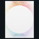 Colorful Modern Simple Design Professional Letterhead<br><div class="desc">Colorful Modern Simple Design Template Professional Letterhead.</div>
