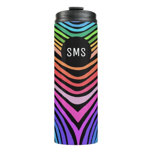 Colorful Modern Simple Stripes Minimalist Abstract Thermal Tumbler