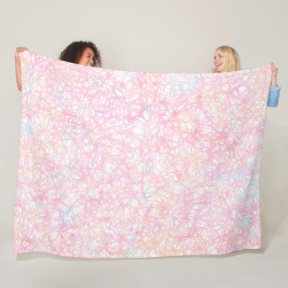 Colorful Modern Strings - Pearl Pastel Fleece Blanket