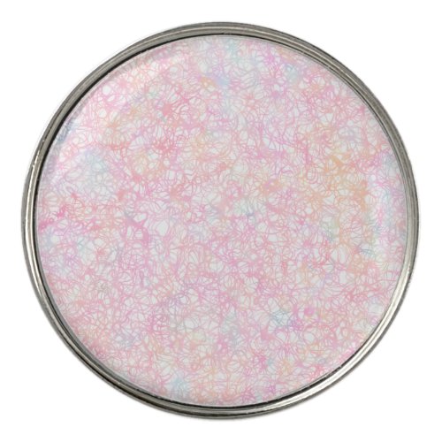 Colorful Modern Strings _ Pearl Pastel Golf Ball Marker