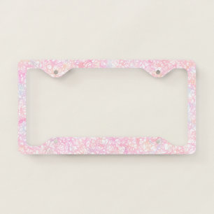 Colorful Modern Strings - Pearl Pastel License Plate Frame