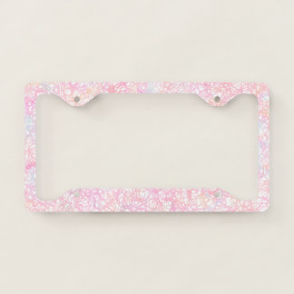 Colorful Modern Strings - Pearl Pastel License Plate Frame