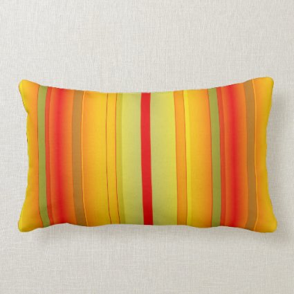 Colorful Modern Striped Pattern Pillow
