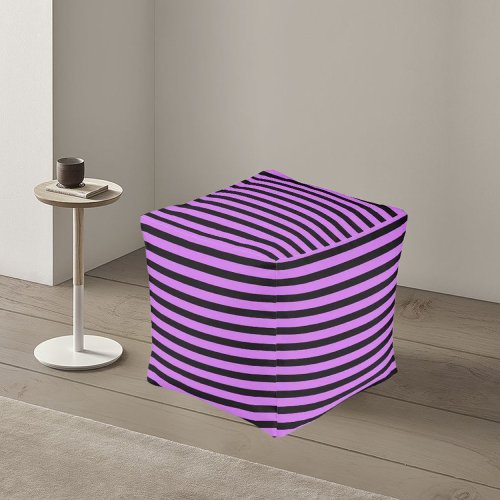 Colorful Modern Striped Pattern           Pouf