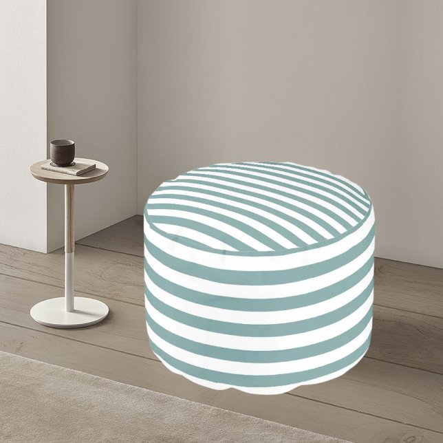 Colorful Modern Striped Pattern           Pouf (Creator Uploaded)