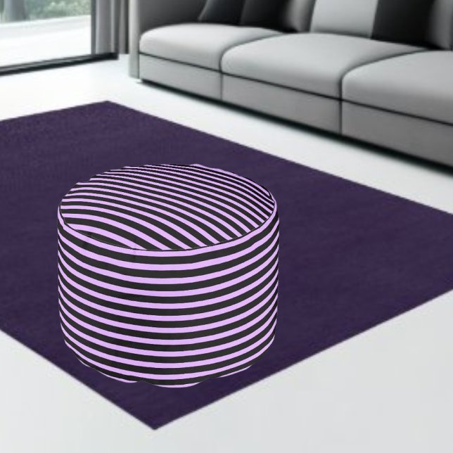 Colorful Modern Striped Pattern           Pouf (Creator Uploaded)