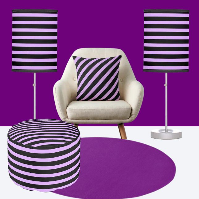 Colorful Modern Striped Pattern           Pouf (Creator Uploaded)