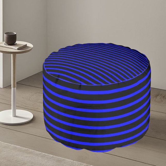 Colorful Modern Striped Pattern           Pouf (Creator Uploaded)