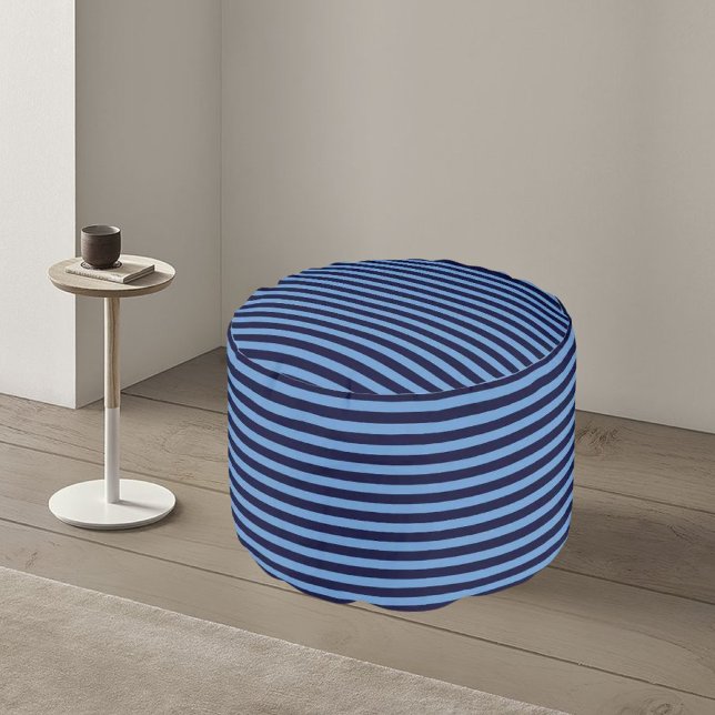 Colorful Modern Striped Pattern           Pouf (Creator Uploaded)
