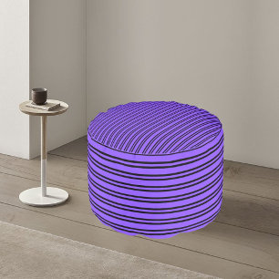 Colorful Modern Striped Pattern Pouf