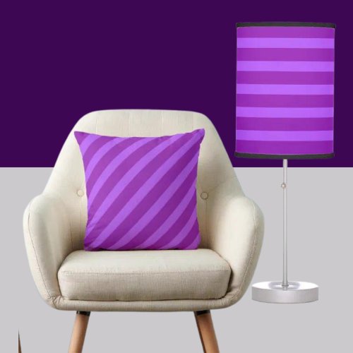 Colorful Modern Striped Pattern           Table Lamp