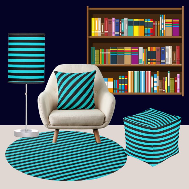 Colorful Modern Striped Pattern           Throw Pillow (Creator Uploaded)