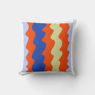 Colorful Modern Striped Throw Pillow – 16x16 Minim