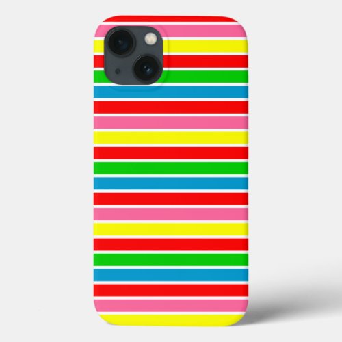 Colorful Modern Stripes IPhone 13 Cases