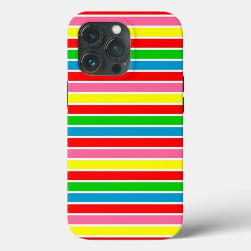 Colorful Modern Stripes IPhone 13 Pro Case