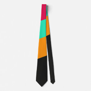 Colorful modern stripes pattern neck tie