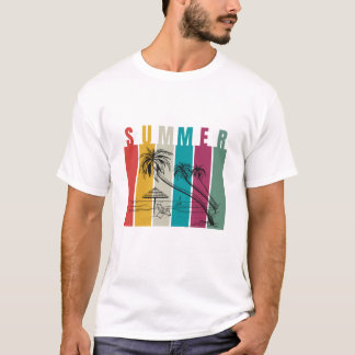 Colorful Modern Summer Design T-Shirt