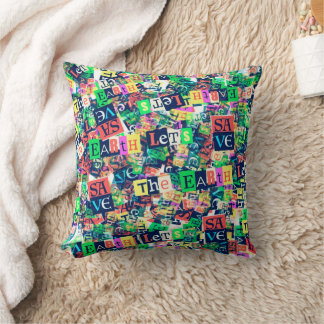 colorful modern  throw pillow