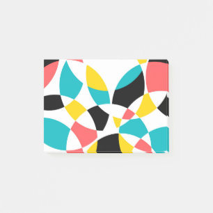 Colorful, modern, trendy, cool, unique circular post-it notes