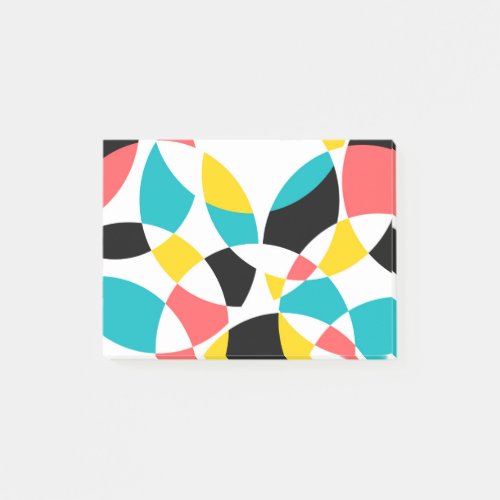 Colorful modern trendy cool unique circular post_it notes