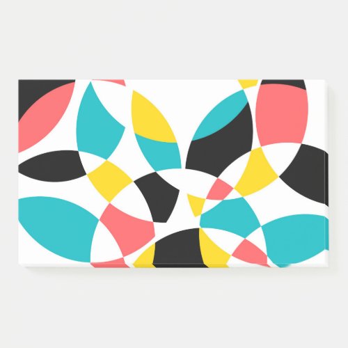 Colorful modern trendy cool unique circular post_it notes