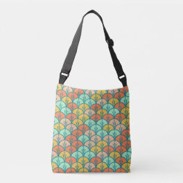 Colorful Modern Trendy Geometric Fish Scale Crossbody Bag