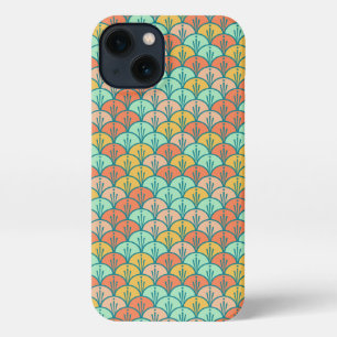 Colorful Modern Trendy Geometric Fish Scale iPhone 13 Case