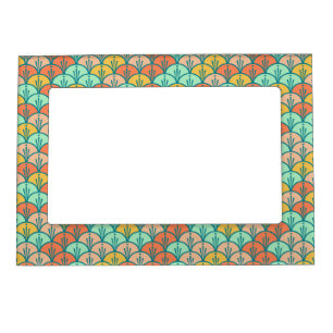 Colorful Modern Trendy Geometric Fish Scale Magnetic Frame