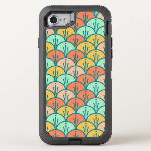 Colorful Modern Trendy Geometric Fish Scale OtterBox Defender iPhone SE/8/7 Case